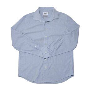 Goodfellow & Co Men's, Blue Striped Long Sleeve Button Down Shirt, Size L.